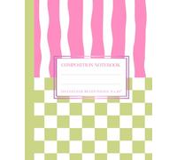 Super Cute Hot Pink & Matcha Green Gingham Aesthetic Preppy Composition Notebook: College Ruled, Retro Y2K Vibes, Perfect for Preppy Lover Stuff, ... Supplies for Students, Girls, Woman, Teens