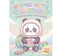 Super Cute Kawaii: Adorable Coloring Book for Kids and Adults with 100 Pages featuring Cute Animals, Sweet Treats, and Magical Creatures for Stress Relief