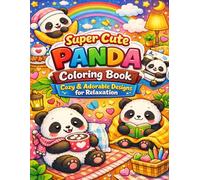 Super Cute Panda Coloring Book: Cozy & Adorable Designs for Relaxation