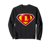 Super D Hero Alphabet Cute Initial Monogram Letter D Logo Felpa