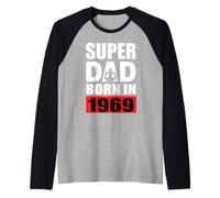 Super Dad Born in 1969 Compleanno di papà 1969 Compleanno 1969 Maglia con Maniche Raglan