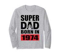Super Dad Born in 1974 Compleanno di papà 1974 Compleanno 1974 Maglia a Manica