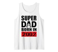 Super Dad Born In 2002 Dad Birthday 2002 Compleanno 2002 Canotta