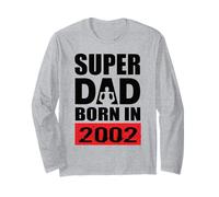 Super Dad Born In 2002 Dad Birthday 2002 Compleanno 2002 Maglia a Manica