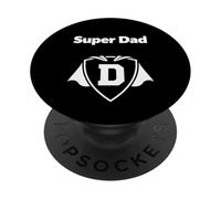 Super Dad Hero Shield Mantello Padre Icona Grafica PopSockets PopGrip Adesivo