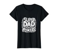 Super Dad Powers è uscito Divertente per Tutti i Padri Maglietta con Stampa Grafica Economica