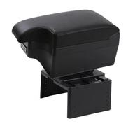 SUPER DAFI Scatola Bracciolo per Hyundai per I20 Bracciolo Centrale Auto Contenuto Contenitore Scatola Portaoggetti con Portabicchieri Posacenere Interfaccia USB Ricambio(Full Set Black Line)