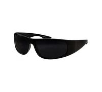 Super Dark Lens Black Sunglasses | Biker Style Rider | Wrap Around Frame