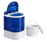 Super Deal - Mini lavatrice portatile e girevole, lavatrice compatta da 6 libbre con cestello ciclo di rotazione e tubo di scarico per camper, appartamenti, camere da letto, campeggio, viaggi,