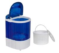 Super Deal - Mini lavatrice portatile e girevole, lavatrice compatta da 6 libbre con cestello ciclo di rotazione e tubo di scarico per camper, appartamenti, camere da letto, campeggio, viaggi,