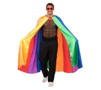 Super Deluxe Mantella Adulti Pride Arcobaleno Costume Mantella Seta Donna Uomo