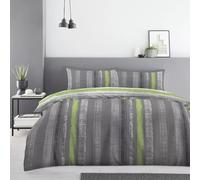 Super Dreamer Set copripiumino king size, 4 pezzi, in morbido policotone, lenzuolo con angoli e federe, set completo di biancheria da letto traspirante, lavabile in lavatrice, anallergico