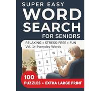 Super Easy Extra Large Print Word Search for Seniors: Vol. 1 - Everyday Words: Relaxing Puzzle Book for Seniors and Families | Fun Brain Games for Memory, Focus, and Calm