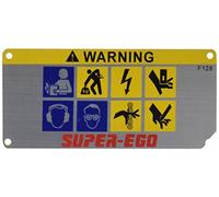 SUPER-EGO 890023300 - Placa nombre (f128) s.thread 2''