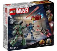 Super Eroi di Mattoni Iron Man e War Machine contro i droni di Hammer