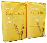Super Fine 00 Grado Di Farina Di Pasta Waitrose 1Kg - Confezione da 2