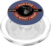 Super gatto nero gatto indiano moto retrò cool PopSockets PopGrip per MagSafe
