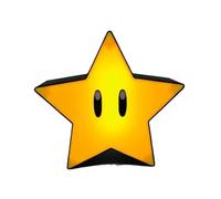 Super Invincible Star LED Pixel Night Light - Retro Mario Starman Gaming Inspired Glow, luce morbida e calda per bambini e adulti, lampada da comodino da collezione Bros alimentata tramite USB.