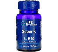 Super K (Vitamina K1, K2- Come Menachinone-4) Life Extension 90 Capsule