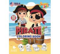 Super Kiddo! Pirate Coloring Book: 50 Unique Pirate Scenes Paired With Positive Affirmations | Ideal For Boys and Girls Ages 4+ | Improves Fine motor Skills Creativity, Calm, and Self-Expression