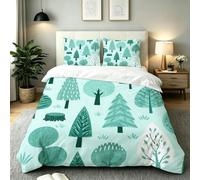 Super King Duvet Cover Set Green Tree, AQ1236