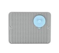 SUPER KITCHEN Grande Tappetino Scolapiatti in Silicone con Spugna