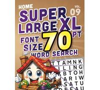 SUPER LARGE XL FONT SIZE 70 pt WORD SEARCH 9: Home Theme - Huge Print Puzzle Book with Giant Letters