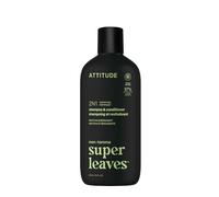 Super Leaves Shampoo e Balsamo 2 in 1 Fortificante Bergamotto e Matcha 415 ml