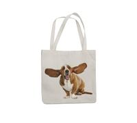 Super Lemon Basset hound Borsa tote ecologica per gli amanti degli animali, Naturale