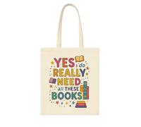 Super Lemon Borsa tote in poliestere per amanti dei libri - Yes I really Do Need All Of These Books!