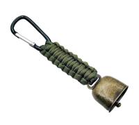 Super Loud Hiking Safety Bell - Bear Bell With Carabiner, Outdoor Camping Keychain, Vintage Strap Mountaineering Accessory, Wildlife Alert Tool For Backpacking Hiking Security Adventure
