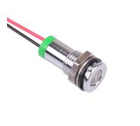 Super Luminoso Verde Incasso 8mm 3.3VDC LED Pannello Indicatore IP67 APEM