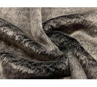 Super Lusso Tessuto In Pelliccia Sintetica Corto FROSTED NERO