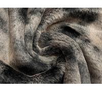 Super Lusso Tessuto In Pelliccia Sintetica NERO FROST TIEDYE