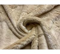 Super Lusso Tessuto In Pelliccia Sintetica Plush Crema