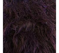 Super Lusso Tessuto In Pelliccia Sintetica SHAGGY PRUGNA