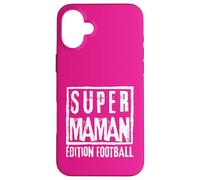 Super Maman Édition Football Mère Sportive Coach Joueuse Custodia per iPhone 16 Plus