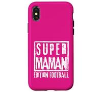 Super Maman Édition Football Mère Sportive Coach Joueuse Custodia per iPhone X/XS