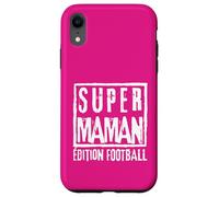 Super Maman Édition Football Mère Sportive Coach Joueuse Custodia per iPhone XR
