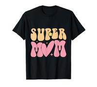 Super Mamma Festa della Mamma Super Moglie Super Stanco Super Blessed Maglietta con Stampa Grafica Economica