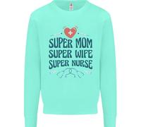 Super Mamma Moglie Infermiera Regalo Per La Festa Della Mamma Felpa