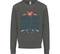 Super Mamma Moglie Infermiera Regalo Per La Festa Della Mamma Felpa