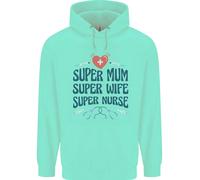 Super Mamma Moglie Infermiera Regalo Per La Festa Della Mamma Felpa Per Bambini