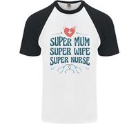 Super Mamma Moglie Infermiera Regalo Per La Festa Della Mamma T-Shirt S/S