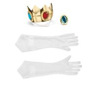 Super Mario 13375 - Set Travestimento Principessa Peach per Bambina, Bianco, Taglia Unica