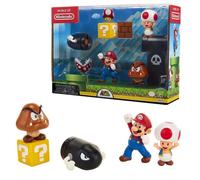 Super Mario Acorn Plains Diorama Set 5pz - Nintendo Super Mario