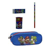 Super Mario astuccio ovale organizzato più Set scrittura