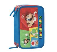 SUPER MARIO Astuccio Scuola Ufficiale Super Mario Astuccio 3 Scomparti Bambino e