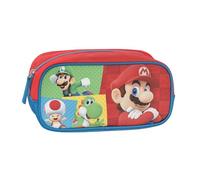 Franco Cosimo Panini Editore SUPER MARIO - Astuccio Scuola Ufficiale Super Mario, Astuccio Rettangolare Large, Ideale per Riporre la Cancelleria, con Pratica Chiusura a Zip, 22x11Hx8 cm