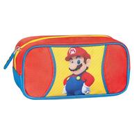 SUPER MARIO - Astuccio Scuola Ufficiale Super Mario, Astuccio Rettangolare Large, Ideale per Riporre la Cancelleria, con Pratica Chiusura a Zip, 22x11Hx8 cm